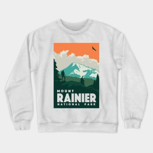 Mount Rainier National Park Design Crewneck Sweatshirt